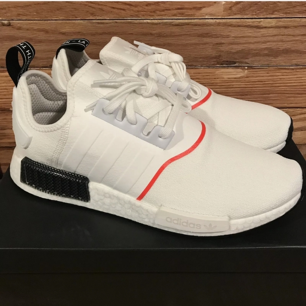 Adidas Originals NMD R1 Cloud White Solar Red